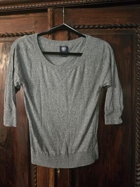 American Eagle Outfitters Heather Gray Crewneck Sweater